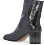 Maison Margiela Zwarte Tabi Teen Leren Laarzen Black Dames - Thumbnail 4