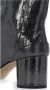 Maison Margiela Zwarte Tabi Teen Leren Laarzen Black Dames - Thumbnail 6