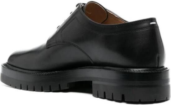 Maison Margiela Zwarte Tabi Teen Veterschoenen Black Dames