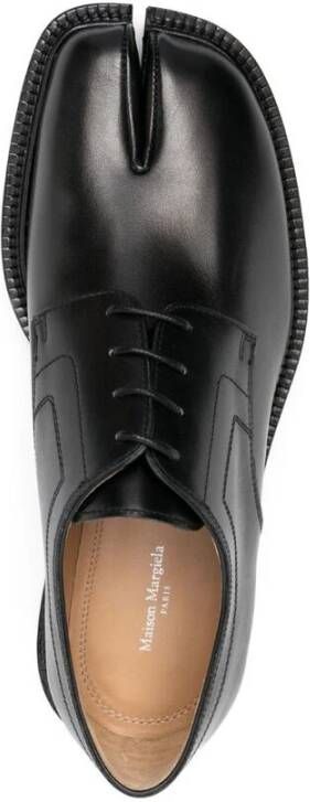 Maison Margiela Zwarte Tabi Teen Veterschoenen Black Dames