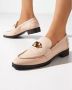 Maison Skorpios Roze Brooklyn loafers met gouden detail Pink Dames - Thumbnail 2