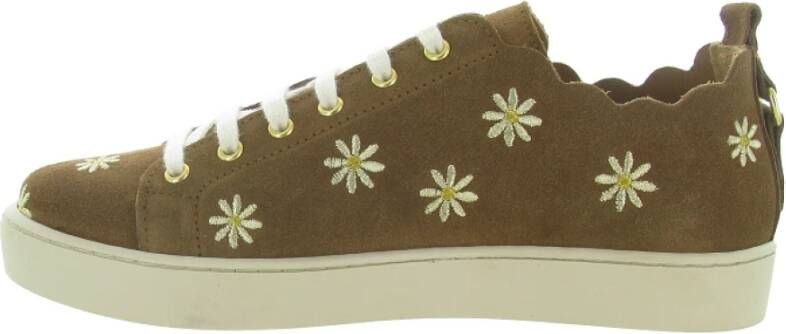 Maison Toufet Geborduurde Schoenen Brown Dames