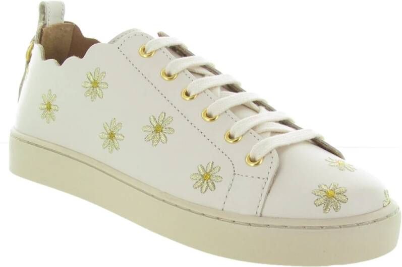 Maison Toufet Julie Brode Stijlvolle Schoenen White Dames