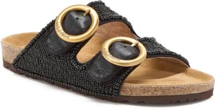 Maliparmi Flat Sandals Black Dames