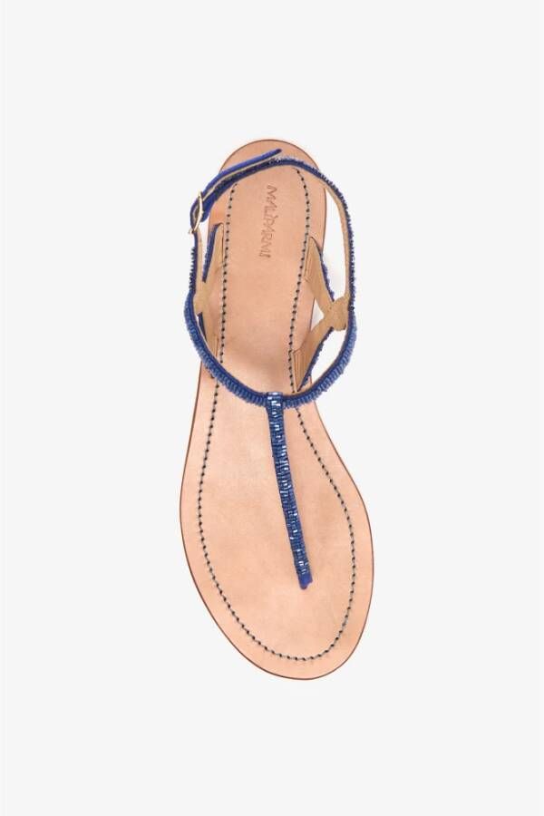 Maliparmi Flat Sandals Blauw Dames