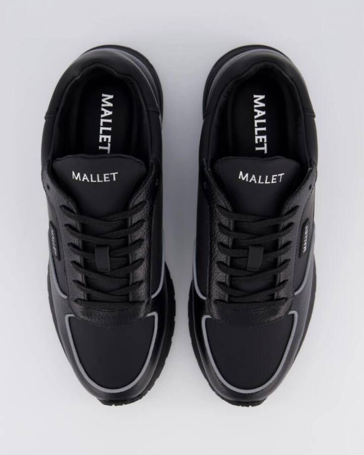 Mallet Footwear Lite Triple Black Sneakers Black Heren