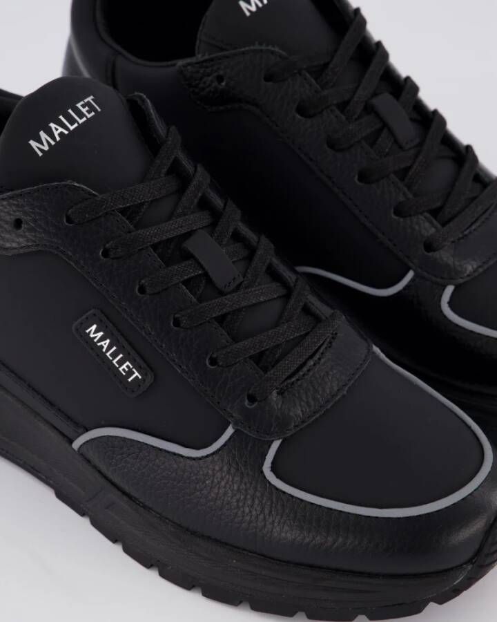 Mallet Footwear Lite Triple Black Sneakers Black Heren