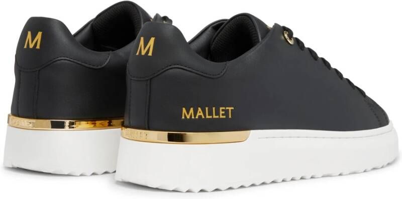 Mallet Footwear Zwart Goud Lite Cupsole Sneaker Black Heren