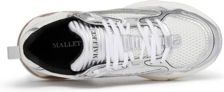 Mallet London Chrome White Bubble Heel Sneakers White Heren