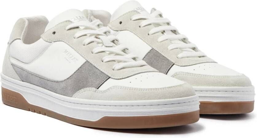 Mallet London Grijze Gum Leren Sneakers Gray Heren