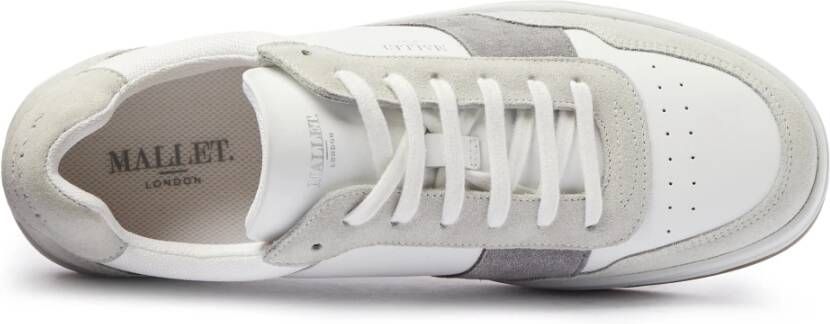 Mallet London Grijze Gum Leren Sneakers Gray Heren