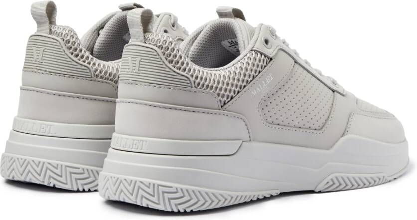 Mallet London Grijze Triple Leren Sneakers Gray Heren