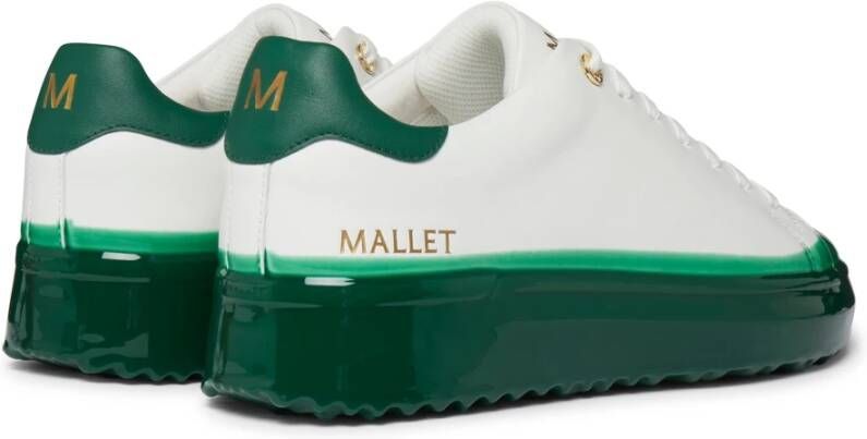 Mallet London Groene Dip Sneakers White Heren