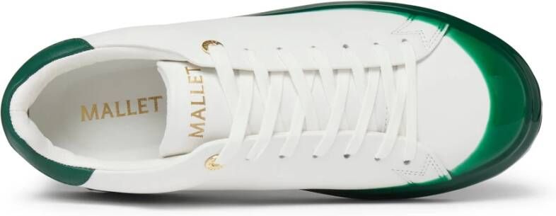 Mallet London Groene Dip Sneakers White Heren