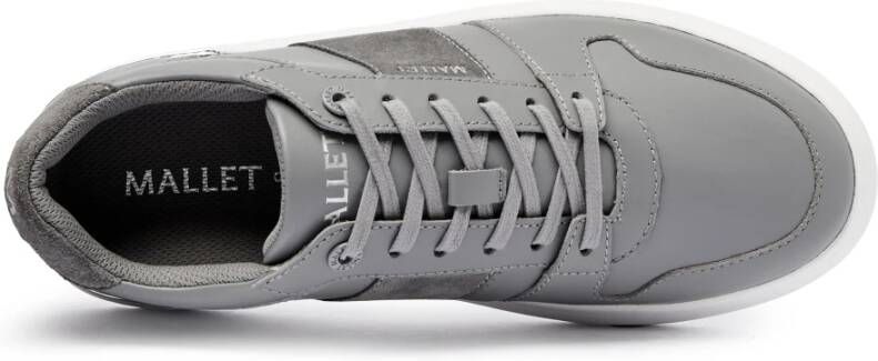 Mallet London Lite Grey Leren Sneakers Gray Heren