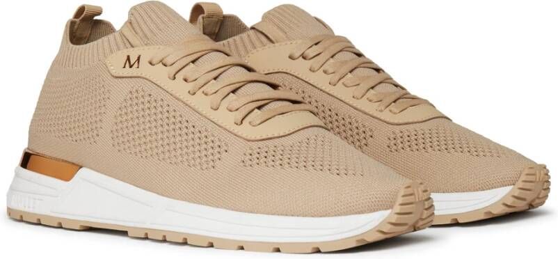 Mallet London Lite Tan Gebreide Sneaker Beige Heren