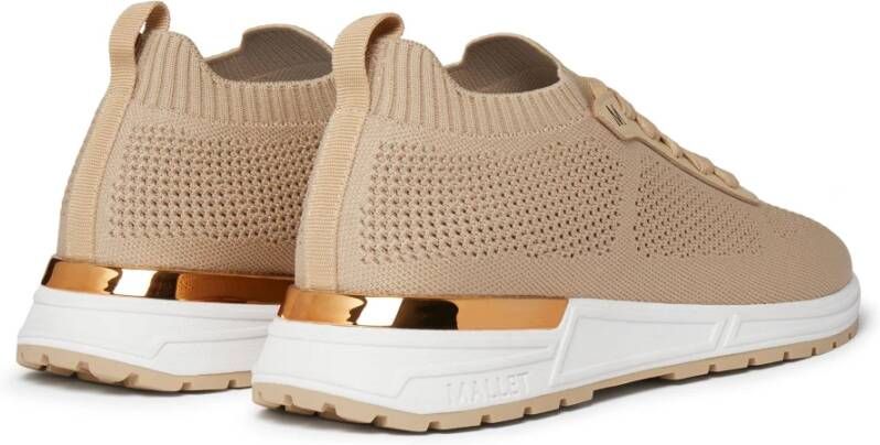 Mallet London Lite Tan Gebreide Sneaker Beige Heren