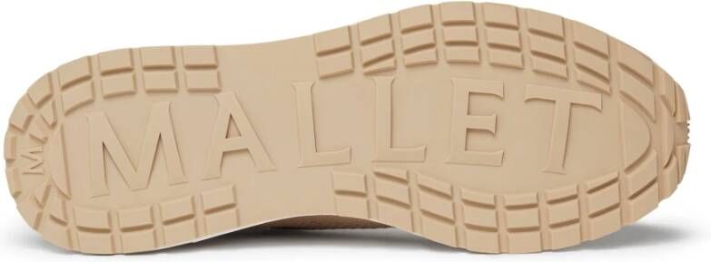 Mallet London Lite Tan Gebreide Sneaker Beige Heren