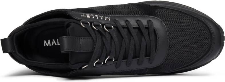 Mallet London Lite Triple Zwart Zilver Sneakers Black Heren