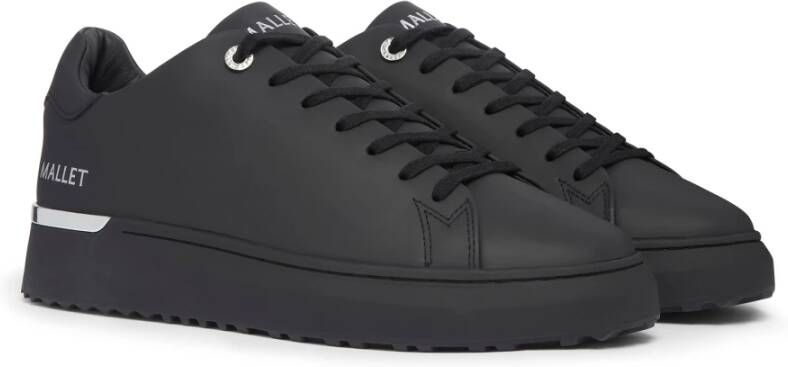 Mallet London Lite Triple Zwart Zilver Sneakers Black Heren