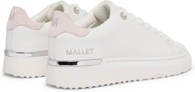 Mallet London Lite White Pink Tab Dames Sneakers White Heren