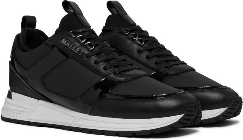 Mallet London Lite Zwart Zilver Sneakers Black Heren