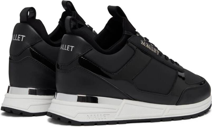 Mallet London Lite Zwart Zilver Sneakers Black Heren