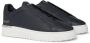 Mallet London Marine Tumbled Leren Instap Sneakers Blue Heren - Thumbnail 2