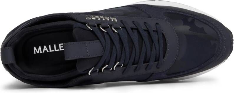 Mallet London Navy Camo Sneaker Update Blue Heren