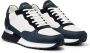 Mallet London Marine Zilver Leren Sneakers Blue Heren - Thumbnail 2