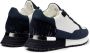 Mallet London Marine Zilver Leren Sneakers Blue Heren - Thumbnail 3