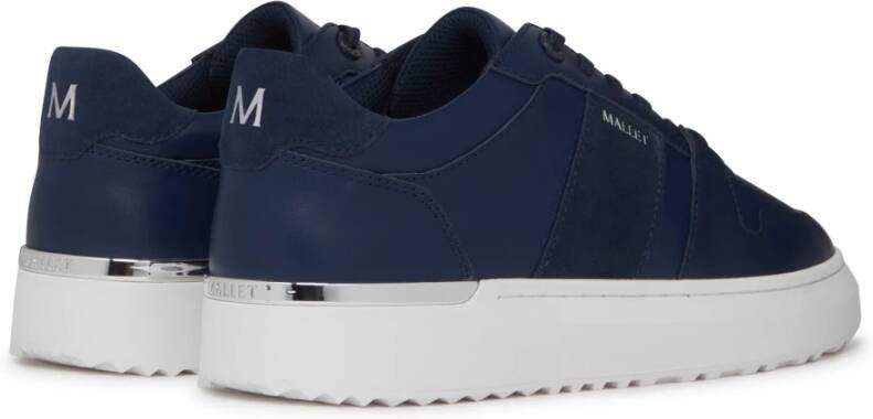 Mallet London Navy Zilver Lite Sneakers Blue Heren