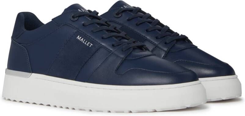 Mallet London Navy Zilver Lite Sneakers Blue Heren