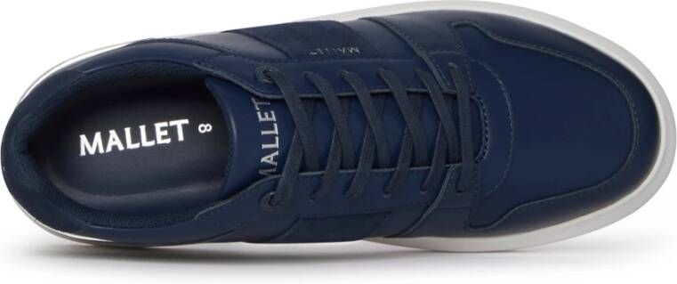 Mallet London Navy Zilver Lite Sneakers Blue Heren