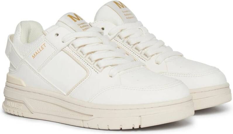 Mallet London Off-White Compton Damessneakers White Heren