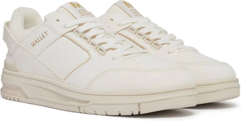 Mallet London Off-White Skater Sneakers White Heren