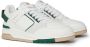 Mallet London Retro Groene Leren Sneakers White Heren - Thumbnail 2