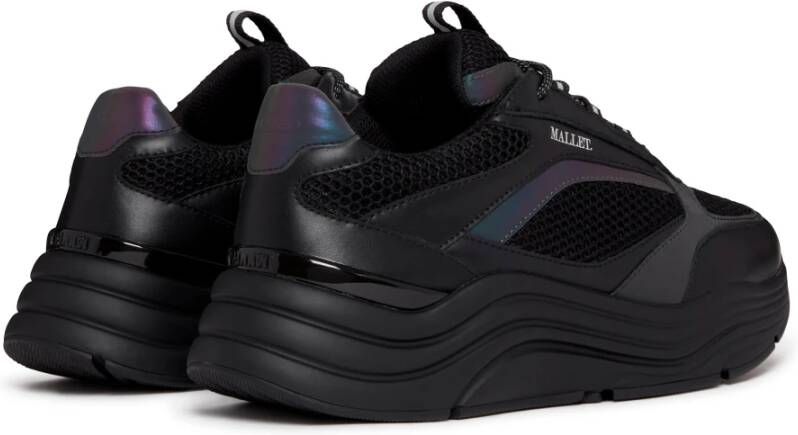 Mallet London Triple Black Iridescent Sneakers Black Heren