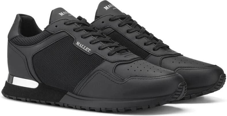 Mallet London Triple Black Matt Voetbalsneaker Black Heren