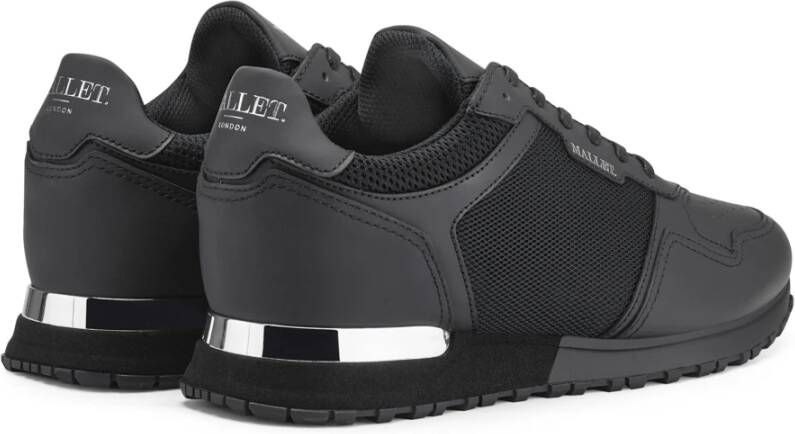 Mallet London Triple Black Matt Voetbalsneaker Black Heren