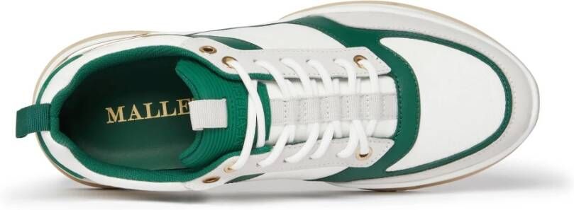 Mallet London Wit Groene Sneaker Radnor Stijl White Heren