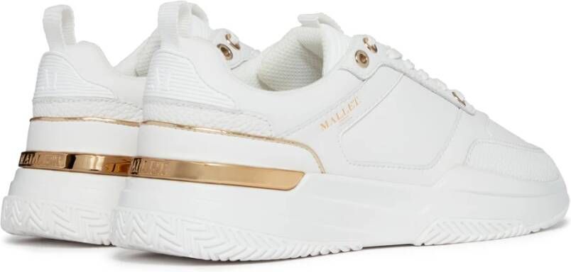 Mallet London Witte Gouden Dames Sneakers White Heren