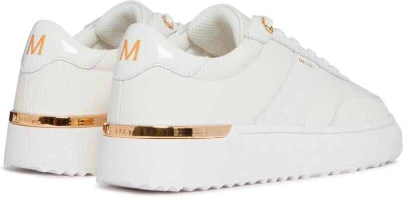 Mallet London Witte Gouden Dames Sneakers White Heren