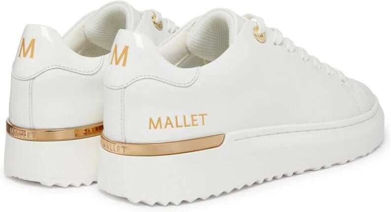 Mallet London Witte Gouden Lite Sneakers Vrouwen White Heren