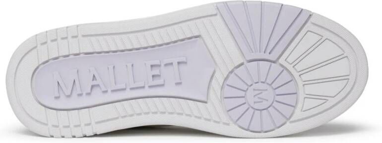 Mallet London Witte Lila Retro Sneakers White Heren