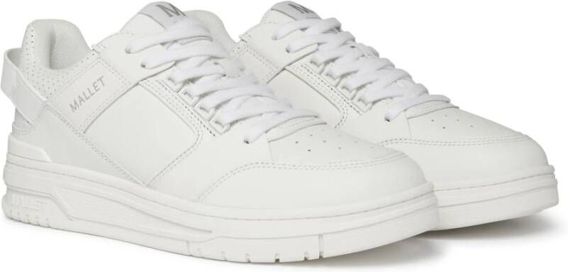 Mallet London Witte Retro Skater Sneakers White Heren