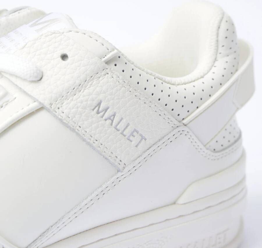 Mallet London Witte Retro Skater Sneakers White Heren