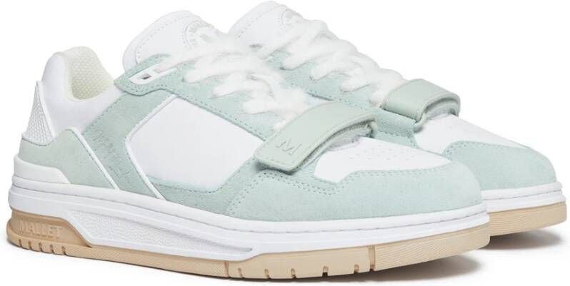 Mallet London Salie Witte Band Sneakers Green Dames