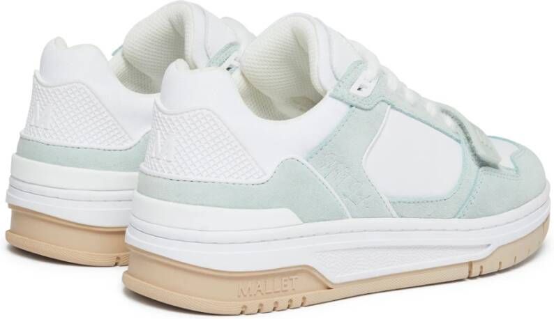 Mallet London Salie Witte Band Sneakers Green Dames