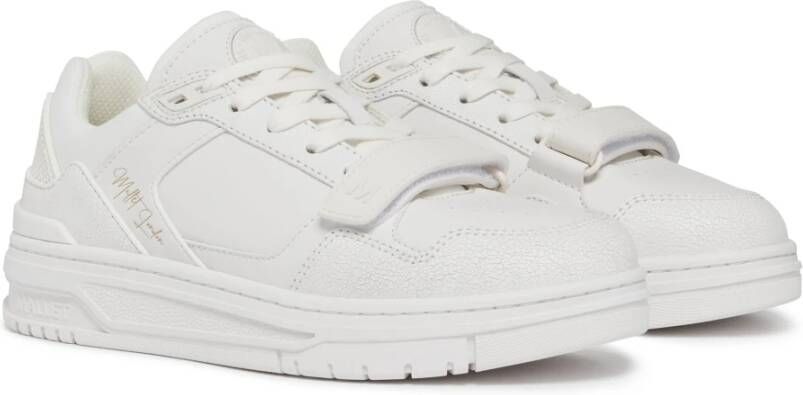 Mallet London Witte Triple Strap Damessneakers White Heren